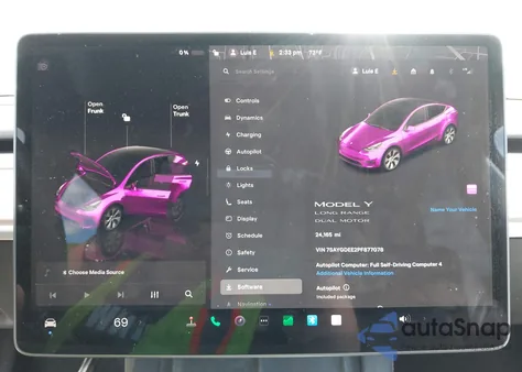 2023 Tesla Model Y Awd/Long Range Dual Motor All-Wheel Drive from USA, damaged, VIN 7SAYGDEE2PF877078